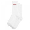 TENIS COMPLEMENTOS CALCETINES WILSON U CREW LOGO SOCK 3 PACK BRIGHT WHITE