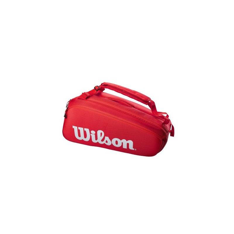 TENIS RAQUETERO MEDIANO WILSON SUPER TOUR 6 PK RED