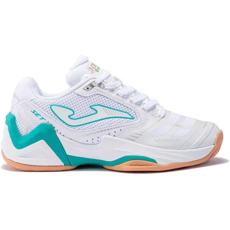TENIS ZAPATILLAS MUJER  JOMA T.SET LADY 2302 BLANCO CELESTE