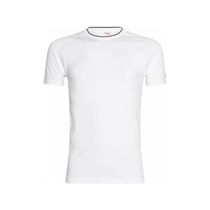 TENIS ROPA HOMBRE CAMISETA WILSON TEAM SEAMLESS CREW BRIGHT WHITE